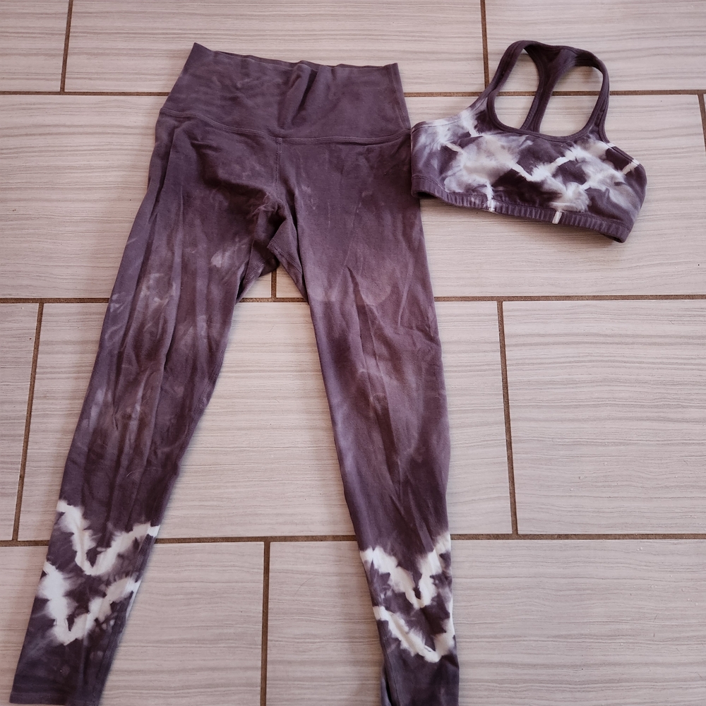 FREE PEOPLE - Electric & Rose Tie-Dye Activewear Set